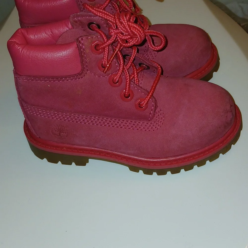 Timberland Pink Toddler‎ girls boots Size 8